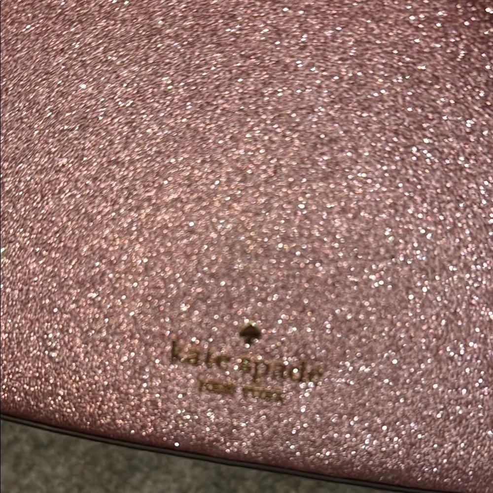 Kate Spade New York Pink Glitter Crossbody Bag